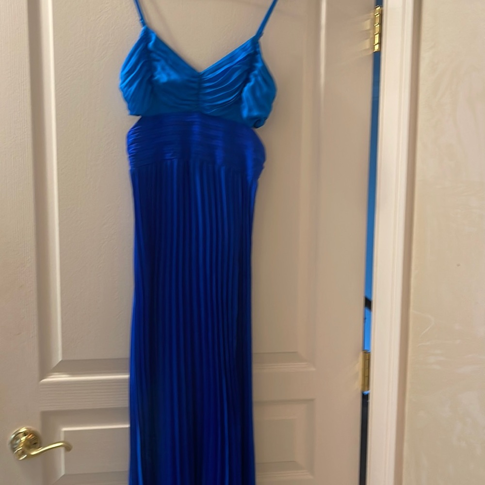 Express maxi dress with slit and cutout